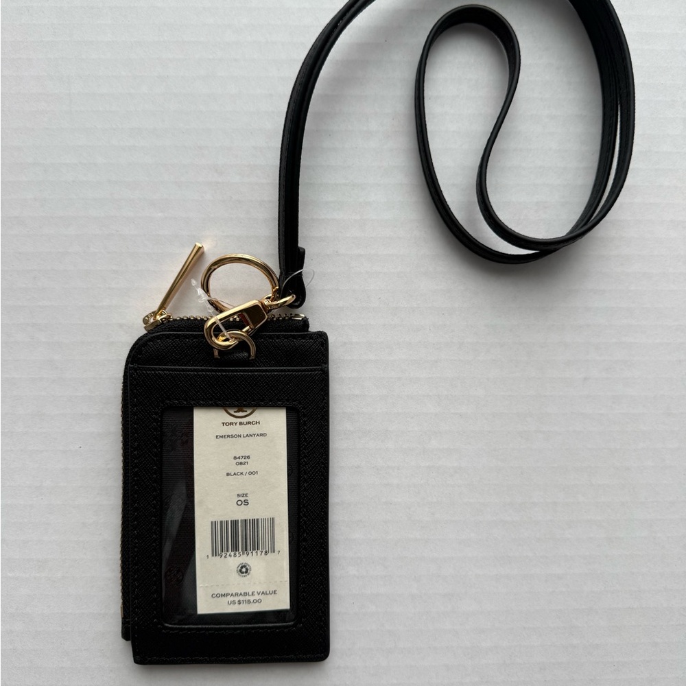 Tory Burch Emerson Black Lanyard - Picture 2 of 9